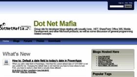 What Dotnetmafia.com website looked like in 2018 (5 years ago)