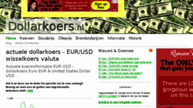 What Dollarkoers.nl website looked like in 2018 (5 years ago)