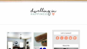 What Dwellinginhappiness.com website looked like in 2018 (5 years ago)