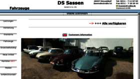 What Ds-sassen.de website looked like in 2018 (5 years ago)