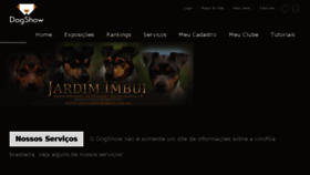 What Dogshow.com.br website looked like in 2018 (7 years ago)