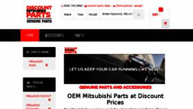 What Discountmitsubishiparts.com website looked like in 2018 (5 years ago)