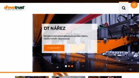 What Drevotrust.cz website looked like in 2018 (5 years ago)