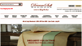 What Dreamsoftbedware.com website looked like in 2018 (5 years ago)