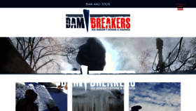 What Dambreakers.com website looked like in 2018 (5 years ago)