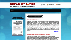 What Dreamweaversindia.com website looked like in 2018 (5 years ago)