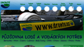 What Dronte.cz website looked like in 2018 (5 years ago)