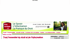 What Droitjuridique.fr website looked like in 2018 (5 years ago)