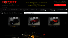 What Durrettmotorcompany.com website looked like in 2018 (5 years ago)