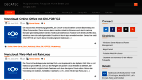 What Decatec.de website looked like in 2018 (5 years ago)