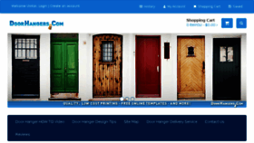 What Doorhangers.com website looked like in 2018 (5 years ago)