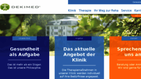 What Dekimed.de website looked like in 2018 (7 years ago)