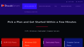 What Draculaservers.com website looked like in 2018 (5 years ago)