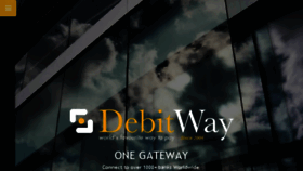 What Debitway.com website looked like in 2018 (5 years ago)