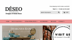 What Deseo.com.au website looked like in 2018 (5 years ago)
