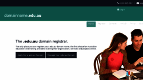 What Domainname.edu.au website looked like in 2018 (5 years ago)