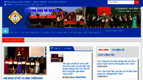 What Daknong.edu.vn website looked like in 2018 (5 years ago)