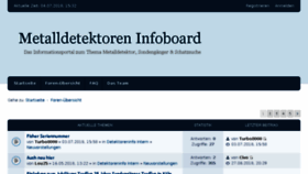 What Detektoreninfo.de website looked like in 2018 (5 years ago)