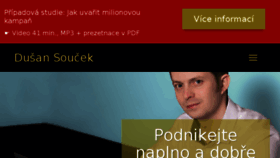 What Dusansoucek.cz website looked like in 2018 (5 years ago)
