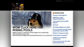 What Dogecoinpool.com website looked like in 2018 (5 years ago)