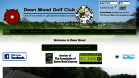 What Deanwoodgolfclub.co.uk website looked like in 2018 (5 years ago)