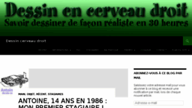 What Dessin-cerveau-droit.fr website looked like in 2018 (5 years ago)