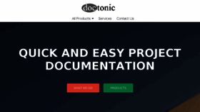 What Doctonic.com website looked like in 2018 (5 years ago)