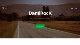 What Damirock.com website looked like in 2018 (5 years ago)