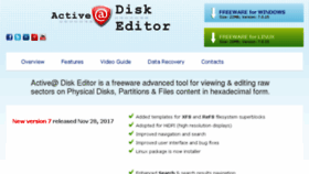 What Disk-editor.org website looked like in 2018 (5 years ago)