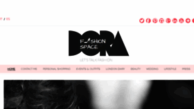 What Dorafashionspace.com website looked like in 2018 (5 years ago)