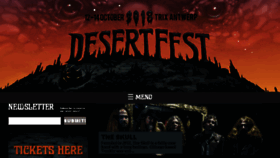 What Desertfest.be website looked like in 2018 (5 years ago)