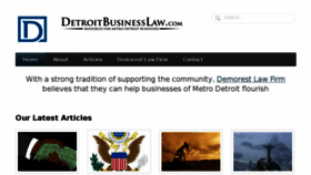 What Detroitbusinesslaw.com website looked like in 2018 (5 years ago)