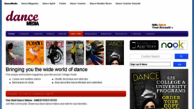What Dancemedia.com website looked like in 2018 (5 years ago)