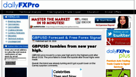 What Dailyfxpro.com website looked like in 2018 (5 years ago)