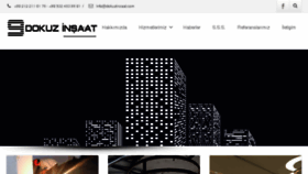 What Dokuzinsaat.com website looked like in 2018 (5 years ago)