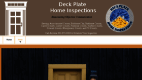 What Deckplatehomeinspections.com website looked like in 2018 (5 years ago)