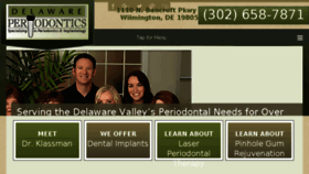 What Delawareperiodontics.com website looked like in 2018 (5 years ago)