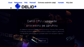 What Delid.cz website looked like in 2018 (5 years ago)