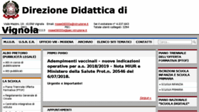 What Direzionedidattica-vignola.it website looked like in 2018 (5 years ago)