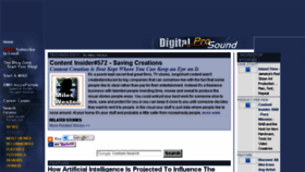 What Digitalprosound.com website looked like in 2018 (5 years ago)