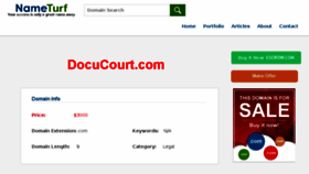 What Docucourt.com website looked like in 2018 (5 years ago)