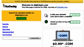 What Digitzbyte.com website looked like in 2018 (5 years ago)