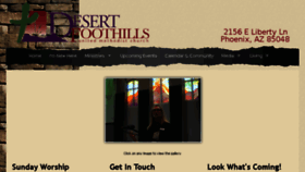 What Desertfoothills.org website looked like in 2018 (5 years ago)