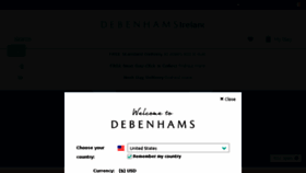 What Debenham.biz website looked like in 2018 (5 years ago)