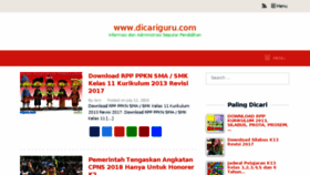 What Dicariguru.com website looked like in 2018 (5 years ago)