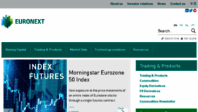 What Derivatives.euronext.com website looked like in 2018 (5 years ago)
