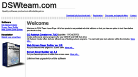 What Dswteam.com website looked like in 2018 (5 years ago)
