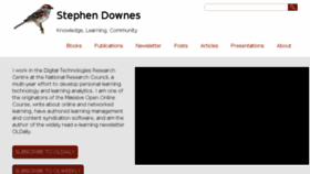 What Downes.ca website looked like in 2018 (5 years ago)