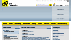 What Duebendorf.ch website looked like in 2018 (8 years ago)