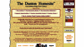What Dunton.org website looked like in 2018 (5 years ago)